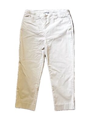 CHICO’S Women’s Pull-On Ankle Pants Khaki Stone Size 2.5 (14)
